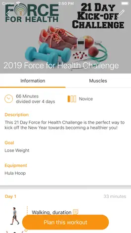 Game screenshot The Force for Health Virtual apk