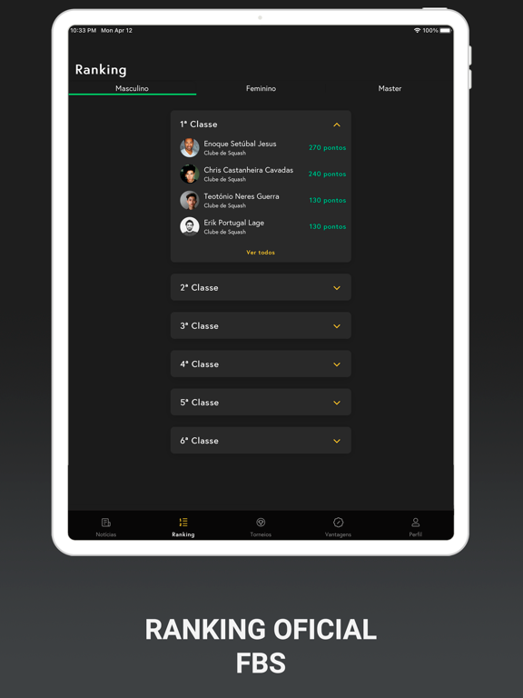 Screenshot #5 pour Federação Brasiliense Squash
