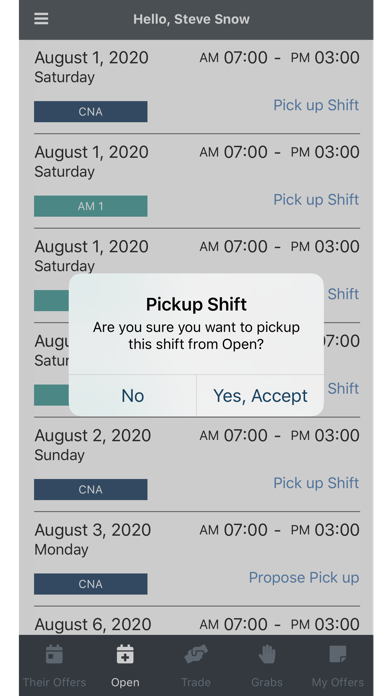 EasyShifts Screenshot