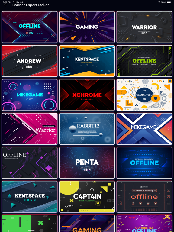 Screenshot #5 pour Banner Esport Maker For Gaming