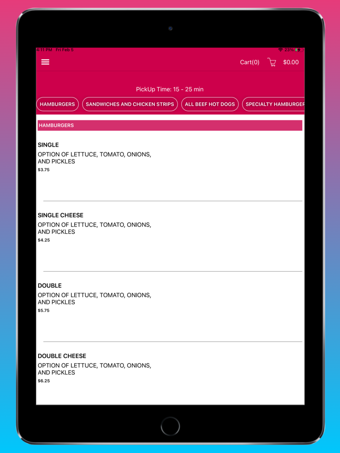 Quickies Burger and Fries