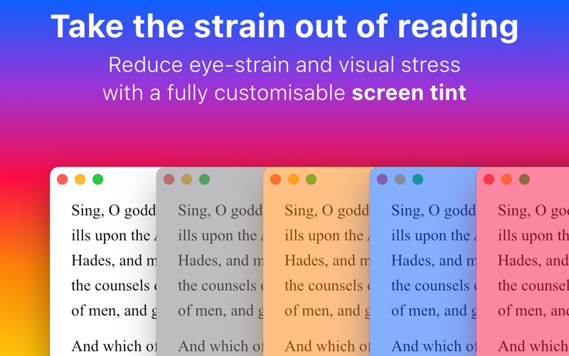 Screenshot #2 pour ReadingBar – with Screen Tint