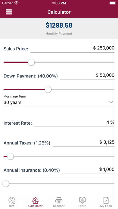 CCM Mortgage Loans Screenshot