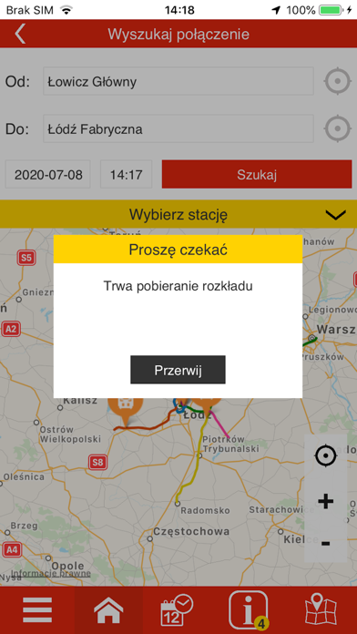 ŁKA Infoportal Screenshot