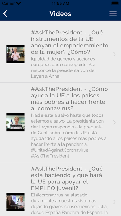 Abogacía Europea, Contigo Screenshot