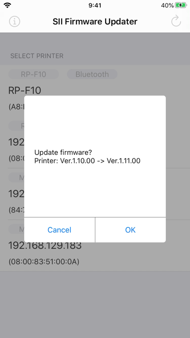 How to cancel & delete SII Firmware Updater from iphone & ipad 2