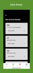 Singapore Bus Arrival screenshot #5 for iPhone