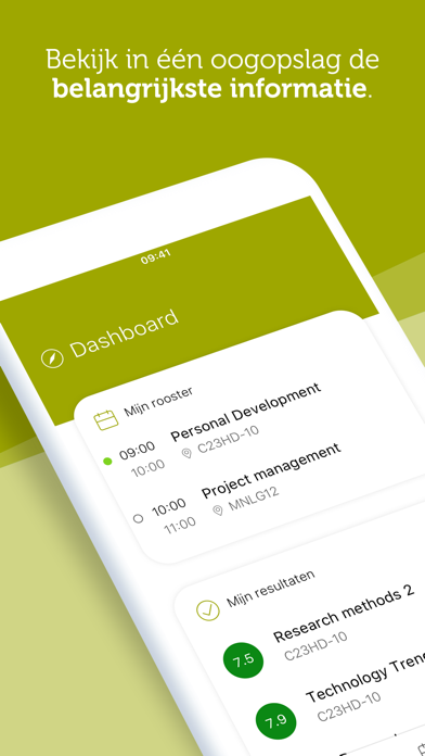 MijnHHS-studentenapp iPhone app afbeelding 1
