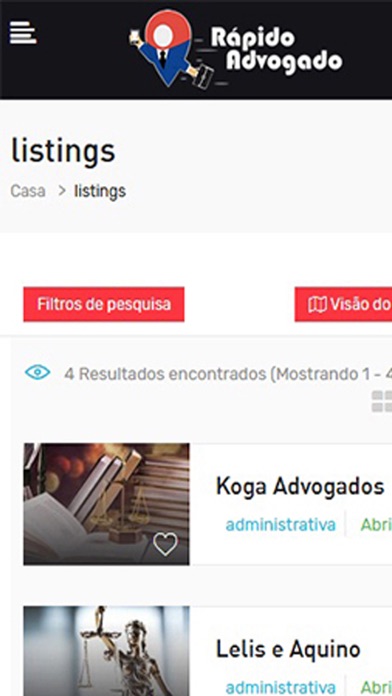 Rápido advogados Screenshot