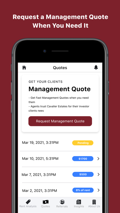 Cavalier Estates for Realtors Screenshot