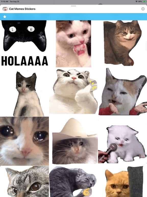 Screenshot #6 pour Cat Memes Stickers