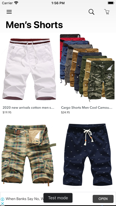 Men Bottom Pants Shop Screenshot