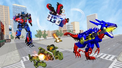 Dinosaur Robot Transform Games Screenshot