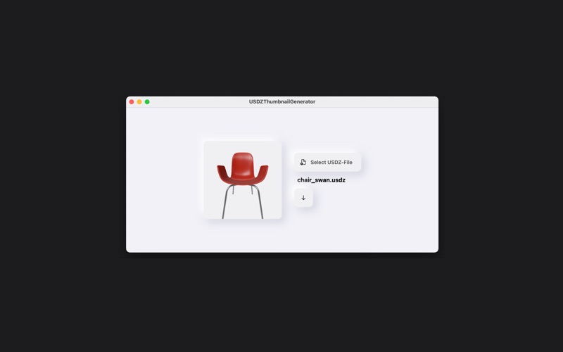 USDZThumbnailGenerator app screenshot 2
