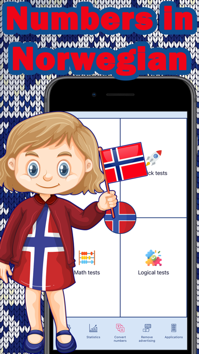 Numbers in Norwegian language Screenshot