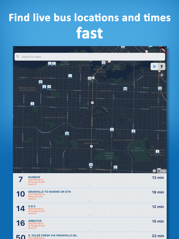 Screenshot #4 pour Vancouver Transit • Real-Time