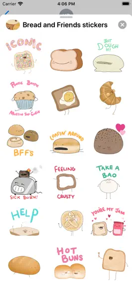 Game screenshot Bread and Friends stickers apk