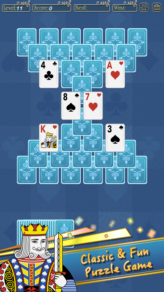 #1. Gold TriPeaks Solitaire (iOS) โดย: Gempro Technology Inc.