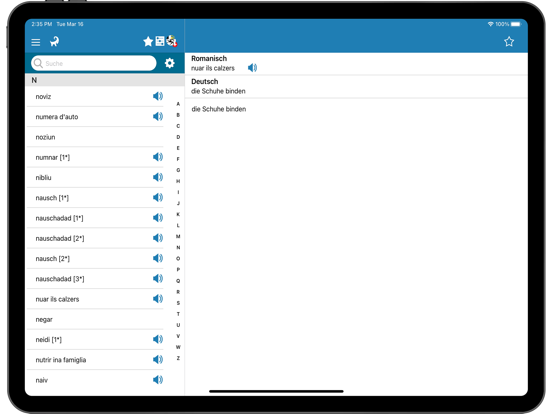 Screenshot #4 pour Wortschatz Romanisch Sursilvan