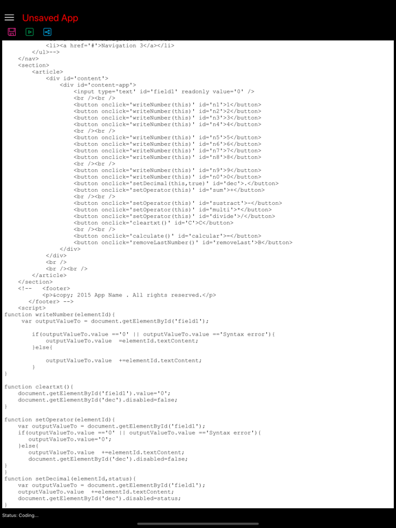 JavaScript Studio iPad screenshot 10 - Utilities app