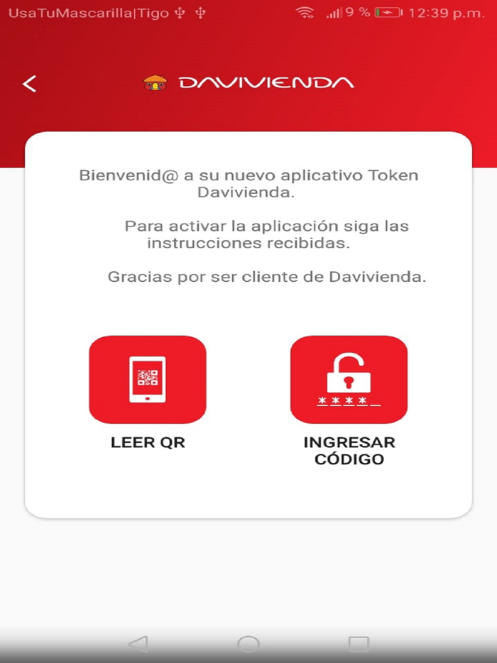 Token Davivienda