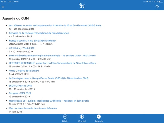 Screenshot #6 pour CJN - Jeunes Néphrologues