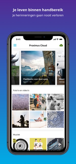 Proximus Cloud in de App Store