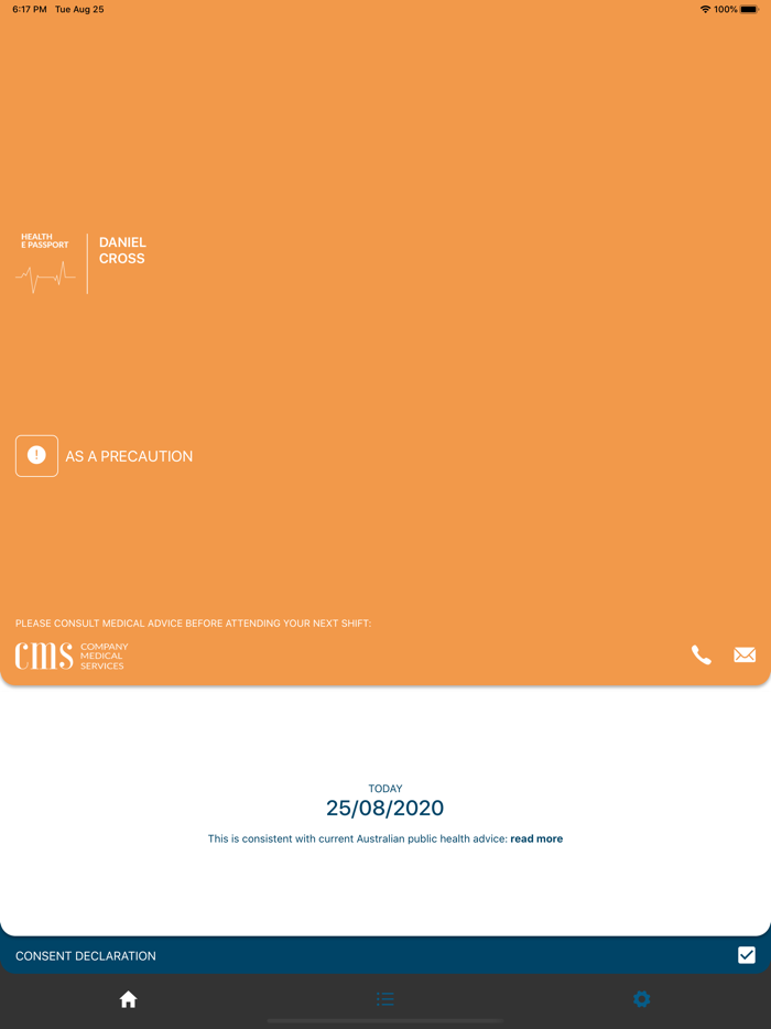 CMS Health E-Passport