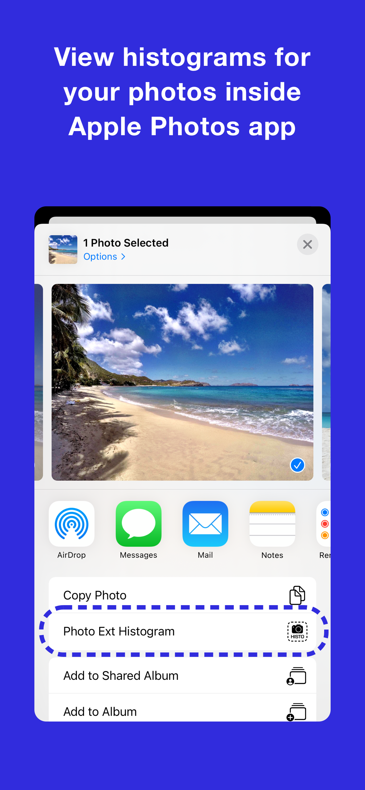 Photo Extension Histogram