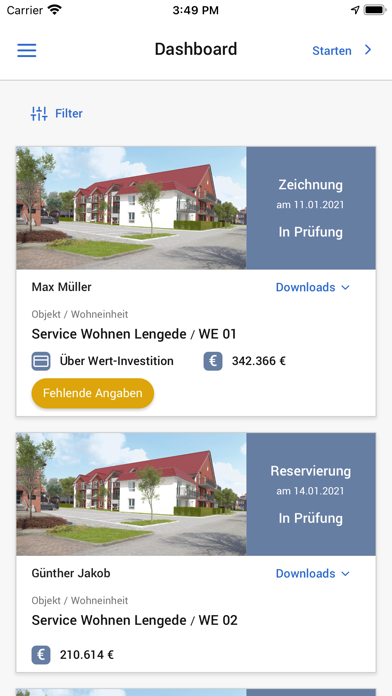 Wert-Investition Holding GmbH Screenshot