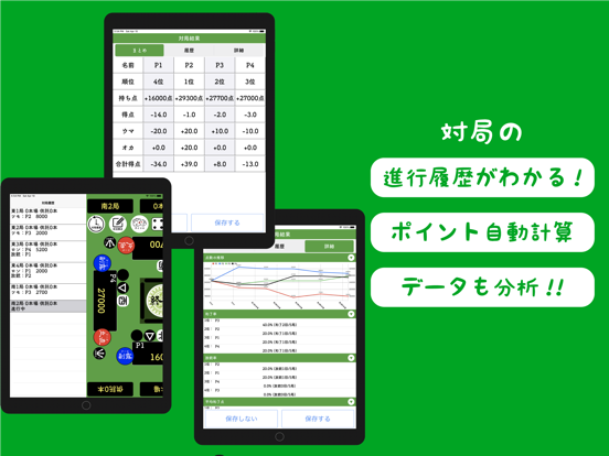 麻雀の点数計算と得点管理 -麻雀計算機-のおすすめ画像2