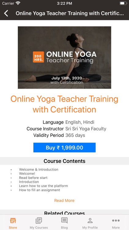 Sri Sri School of Yoga