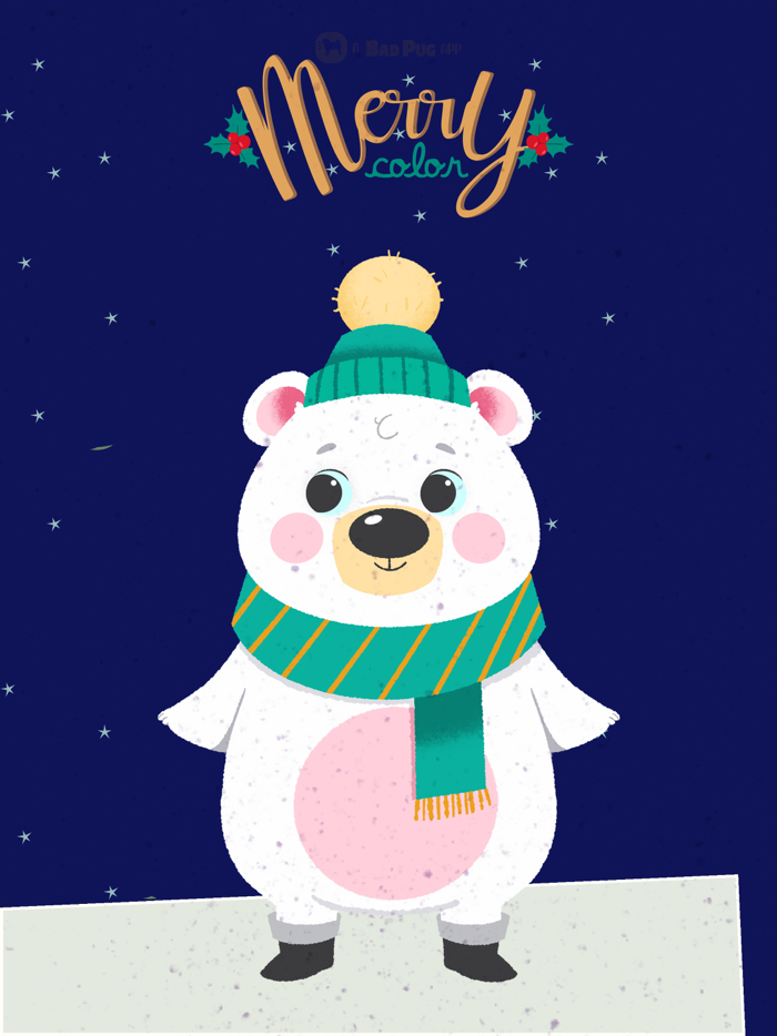 Merry Color Happy Christmas