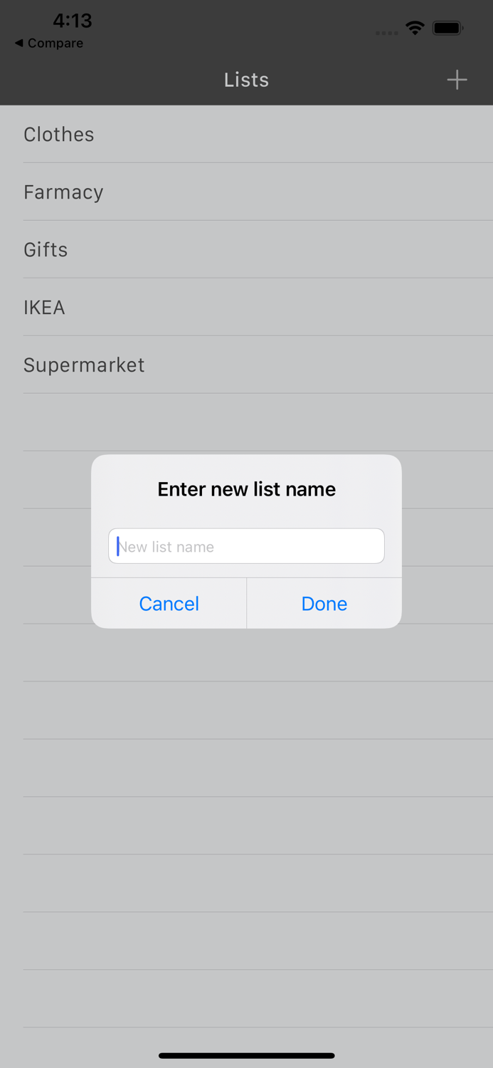 Shopping. Share grocery lists