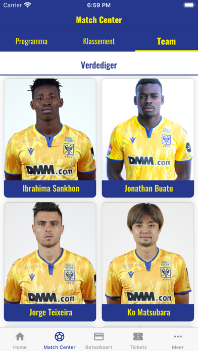 STVV - Officiële Club App Screenshot