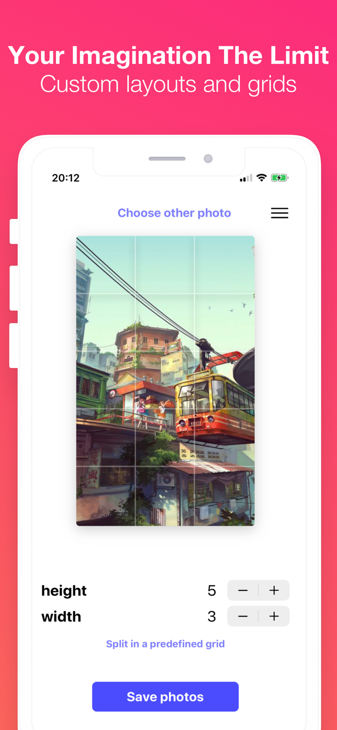 Griddy Plus Split Pic in Grid