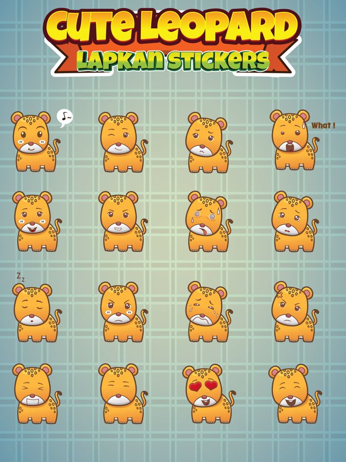 Sticker Me Cute Leopard