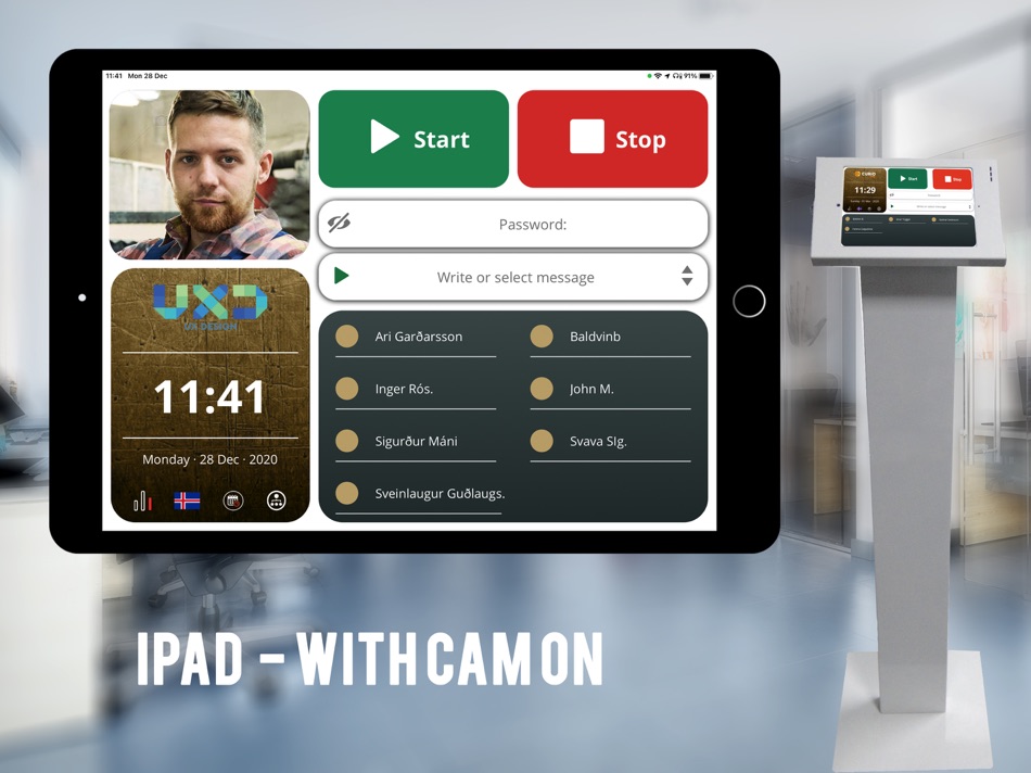 #2. Curio Time Kiosk (iOS) By: UX design
