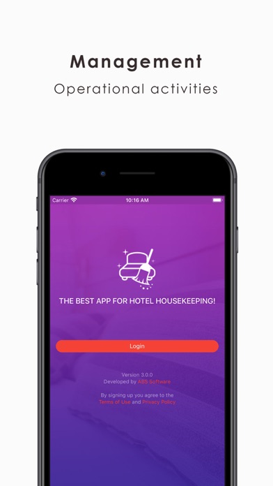 ABS Housekeeping App Screenshot