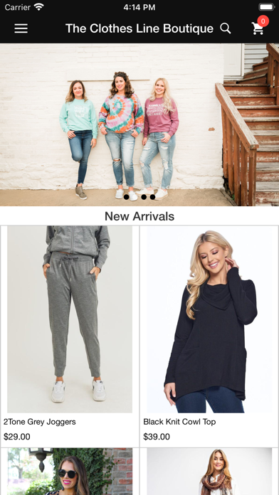 The Clothes Line Boutique Screenshot
