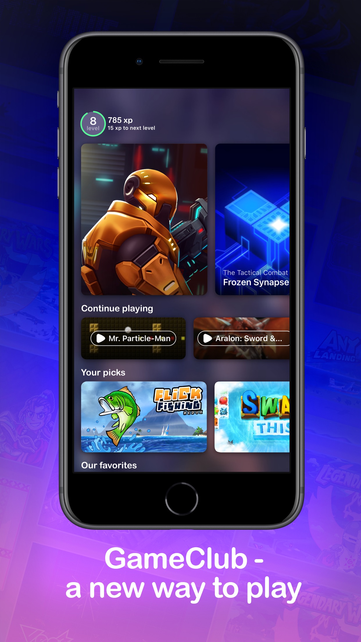 Screenshot do app GameClub - a new way to play!