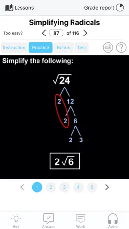Game screenshot College Algebra hack