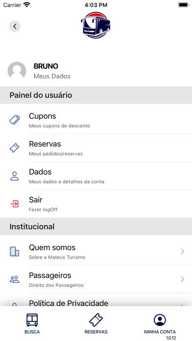 Mateus Turismo Screenshot