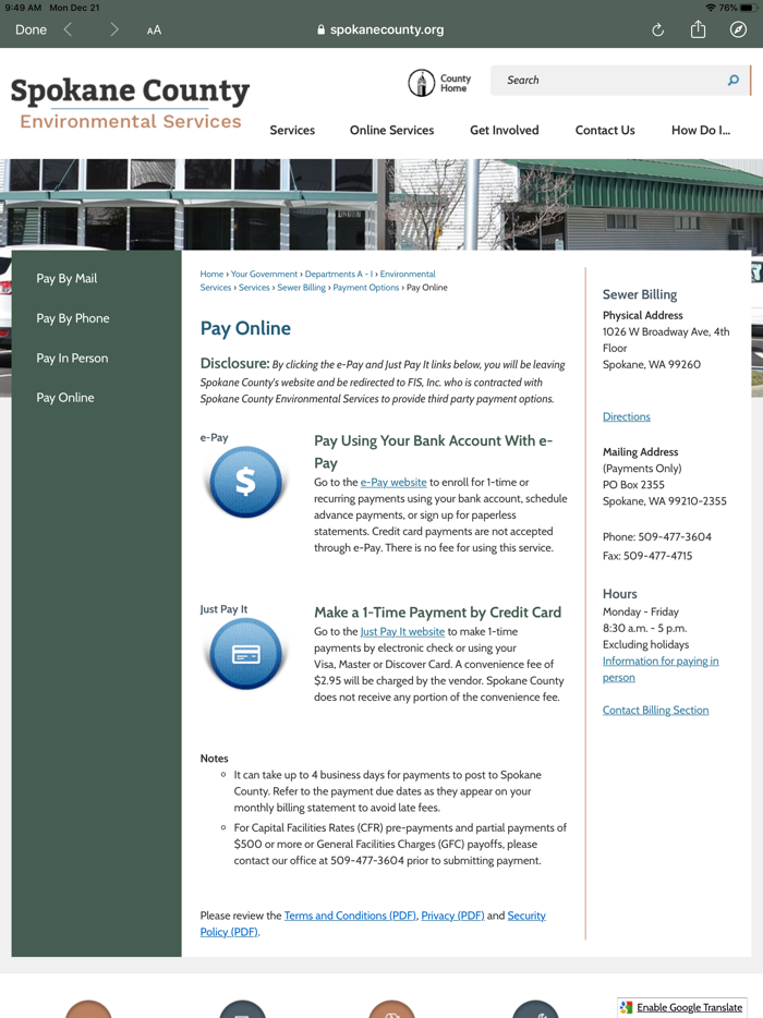 Spokane County on the Go