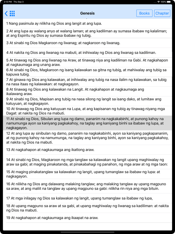 Screenshot #6 pour Holy Bible in Filipino Offline