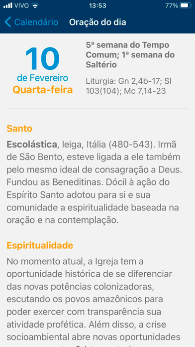 Screenshot #2 pour Calendário Religioso Marista