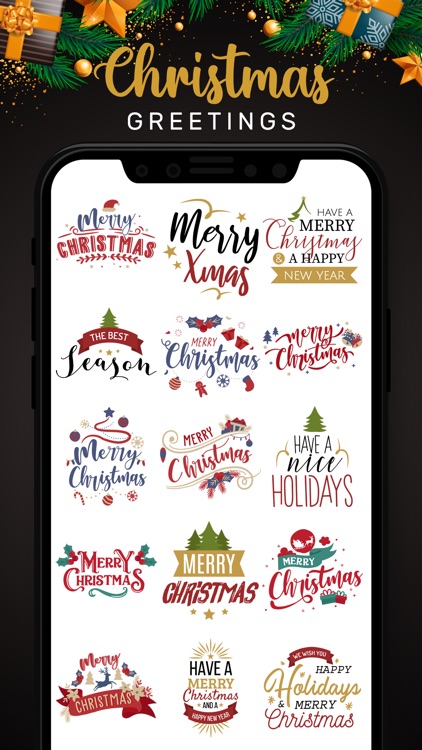 Christmas Lettering Stickers!