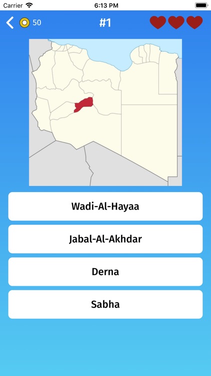 Libya: Provinces Map Game