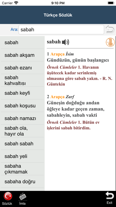 Türkçe Sözlük - ZenSoft Screenshot