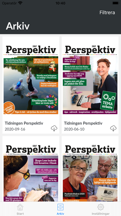 Synskadades Riksförbund Screenshot